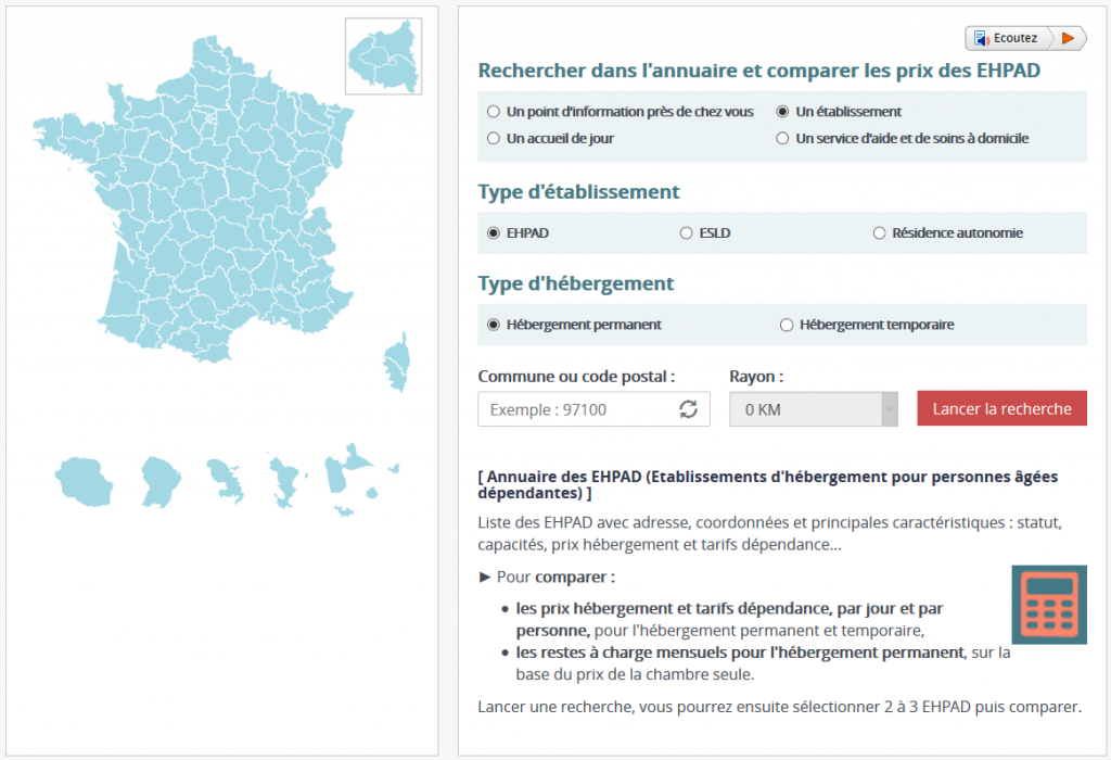 comparateur prix EHPAD